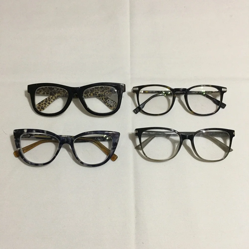 Lot of 4 Lacoste Betsey Johnson Christian Siriano Foster Grant EyeGlasses